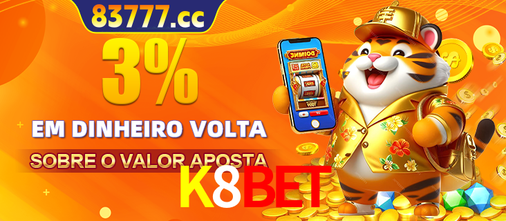 Promoção para baixar e instalar o aplicativo do cassino K8BET. O banner oferece uma recompensa de R1aR1aR8, com a imagem de uma cobra sobre moedas de ouro.